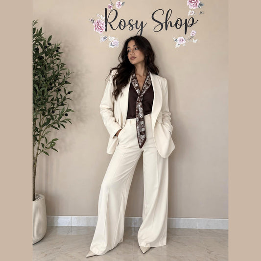 Completo giacca + pantalone a palazzo